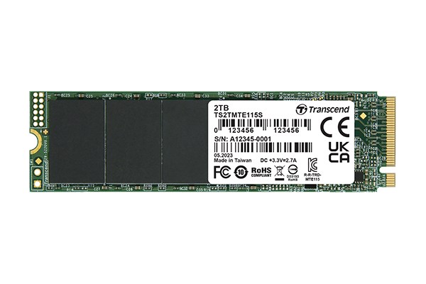 TRANSCEND SSD 115S 250GB,  M.2 2280,  PCIe Gen3x4,  NVMe,  TLC,  bez DRAM0 