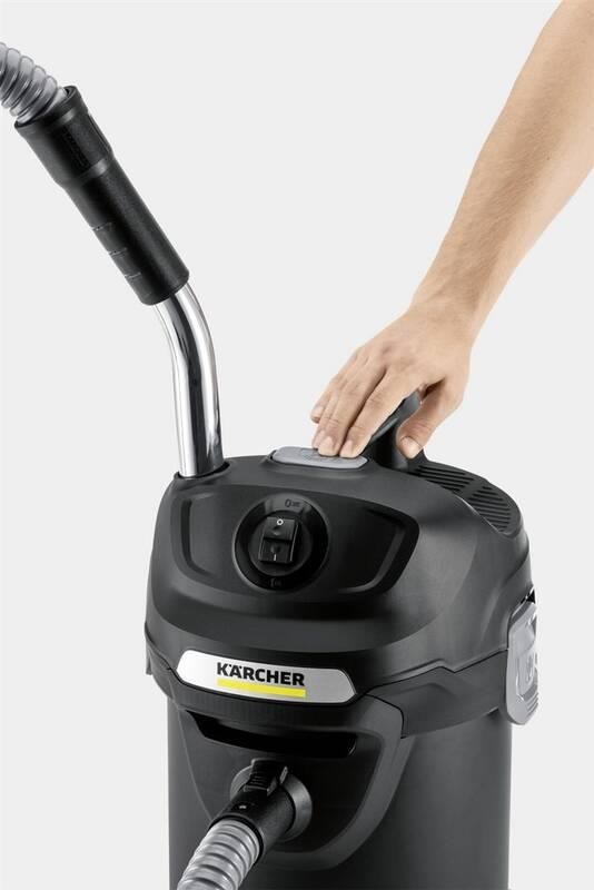 Karcher AD 4 Premium vysavač na popel,  600 W,  kovová nádoba 17 l,  kovový filtr,  pozinkovaná sací hadice1 