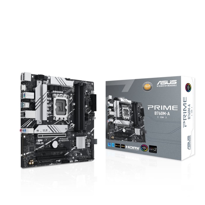ASUS MB Sc LGA1700 PRIME B760M-A-CSM,  Intel B760,  4xDDR5,  1xDP,  2xHDMI,  mATX0 