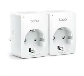 TP-Link Tapo P100(2-pack)(EU) chytrá WiFi mini zásuvka (2300W,10A,2,4 GHz,BT)0 