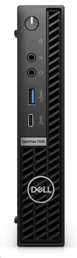 DELL PC OptiPlex Micro 7000 MFF/ TPM/ i7-12700T/ 16GB/ 512GB SSD/ 130W Type-C/ WLAN/ vPro/ Kb/ Mouse/ W11 Pro/ 3Y PS NBD0 