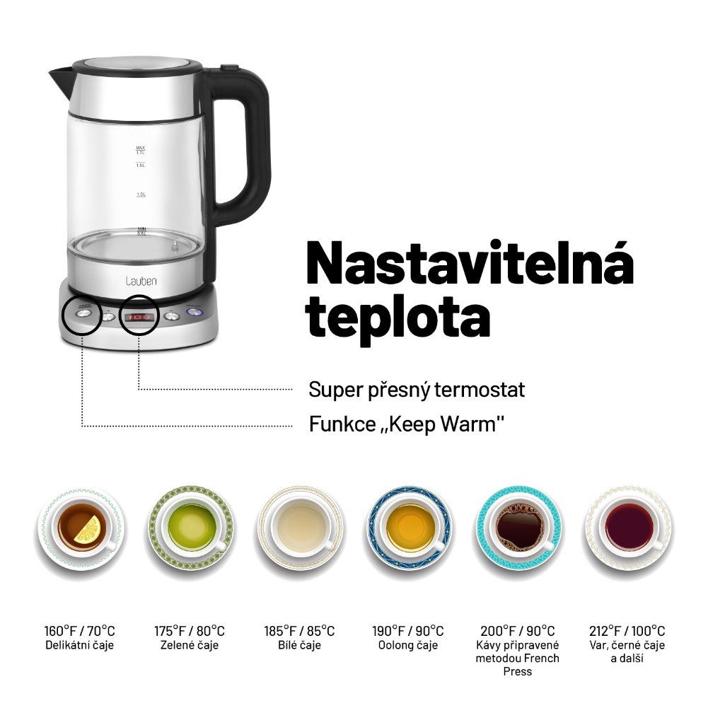Lauben Electric Kettle EK17GS1 