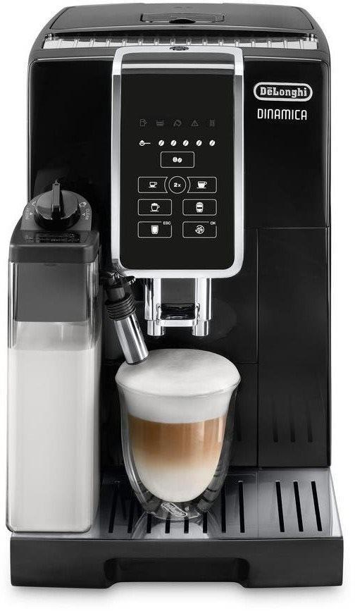 DeLonghi Dinamica ECAM 350.50.B automaticý kávovar,  15 bar,  1450 W,  vestavěný mlýnek,  mléčný systém,  dvojitý šálek0 