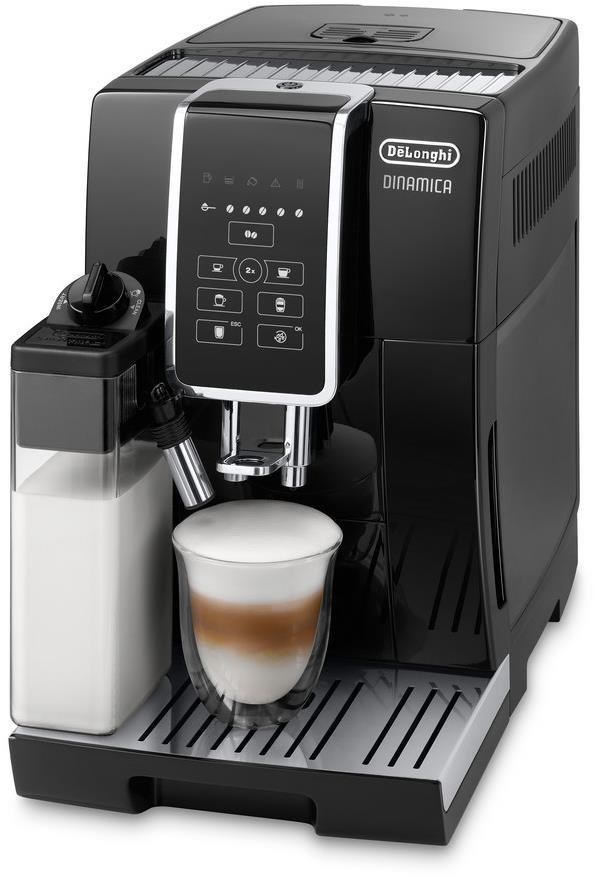 DeLonghi Dinamica ECAM 350.50.B automaticý kávovar,  15 bar,  1450 W,  vestavěný mlýnek,  mléčný systém,  dvojitý šálek1 