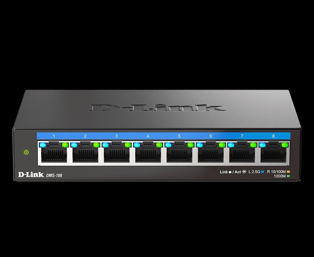 D-Link DMS-108/ E 8-Port Multi-Gigabit Unmanaged Switch3 