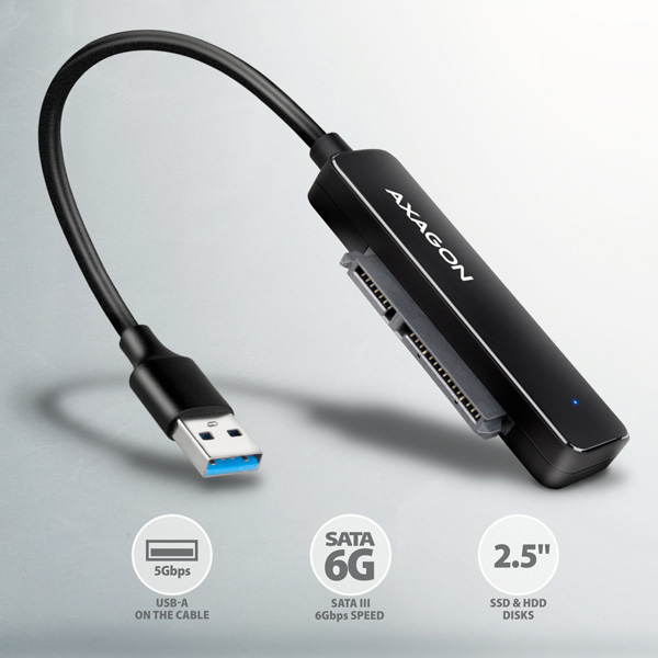 AXAGON ADSA-FP2A USB-A 5Gbps - SATA 6G 2.5