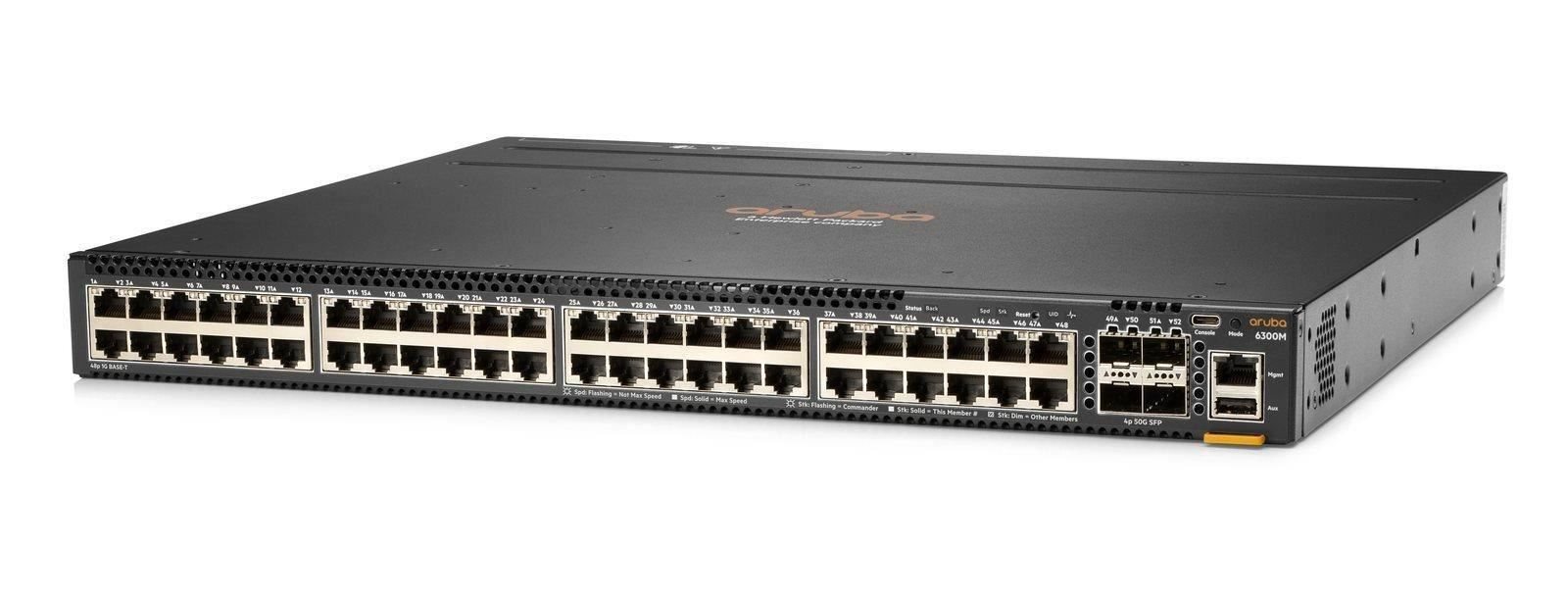 HPE Aruba Networking CX 6100 48G Class4 PoE 4SFP+ 370W Switch RENEW JL675A0 