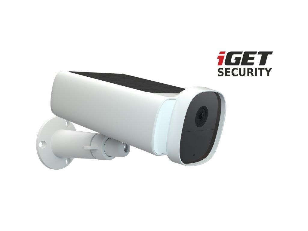 iGET SECURITY EP29 White - venkovní solární bateriová FullHD kamera,  zvuk,  bílá0 