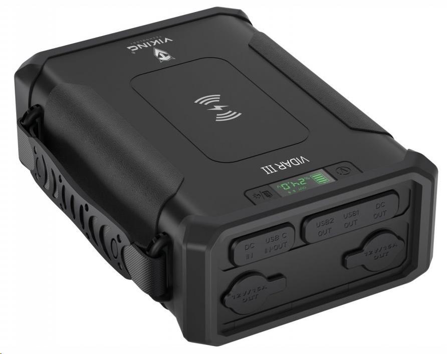 Viking outdoorová powerbanka VIDAR III,  96000 mAh,  bezdrátové nabíjení1 