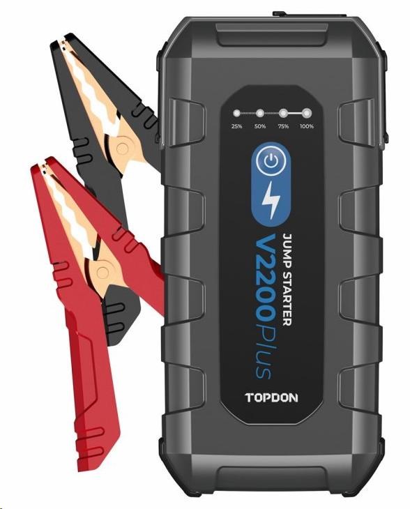 TOPDON Car Jump Starter V2200Plus,  1600mAh0 