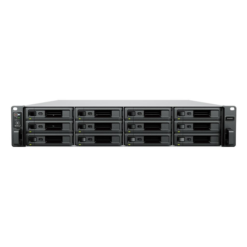 Synology SA3400D (2x 8C/ XeonD-1521/ 2, 1-2, 7GHz/ 8GBRAM/ 12xSAS/ 2xGbE/ 1x10GbE/ 1xPCIe)0 