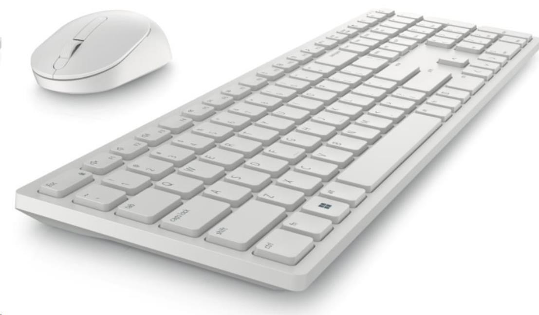 DELL Pro Wireless Keyboard and Mouse - KM5221W - Czech/ Slovak (QWERTZ) - White1 
