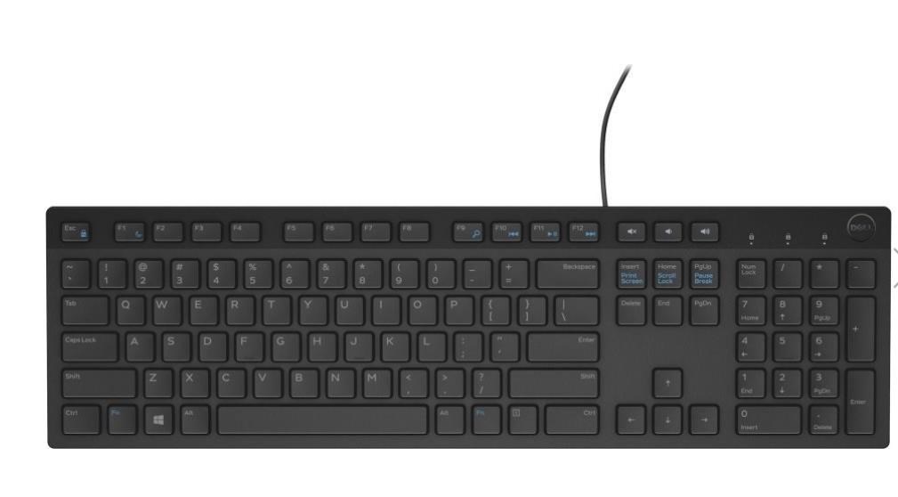 Dell Multimedia Keyboard-KB216 - Czech/ Slovak (QWERTZ) - Black0 