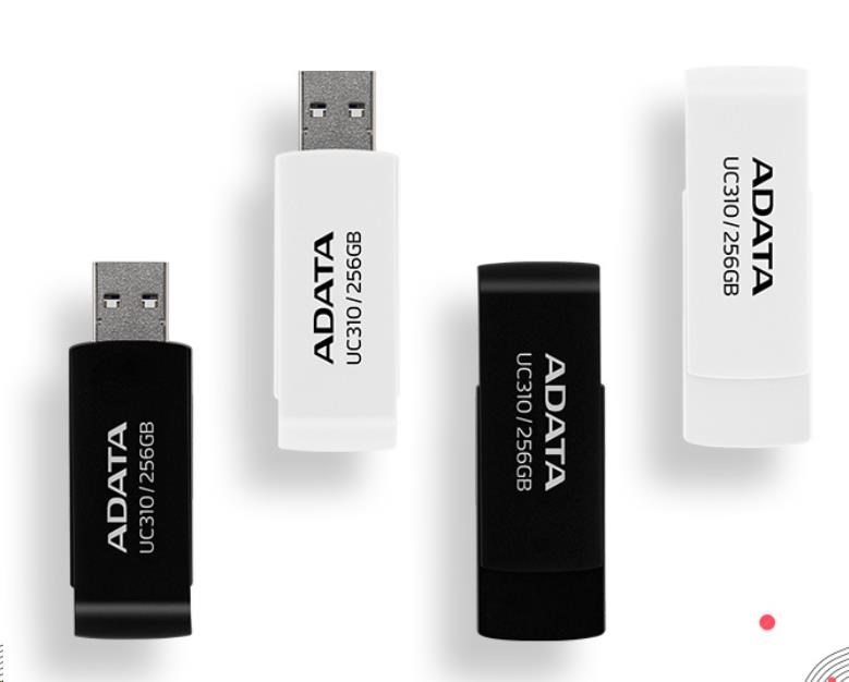 ADATA Flash Disk 64GB UC310,  USB 3.2 ,  černá0 