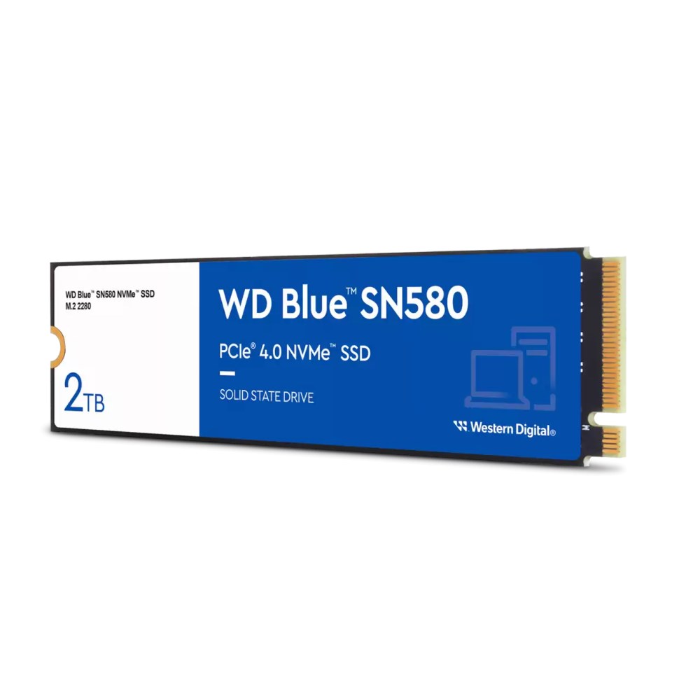 WD BLUE SSD NVMe 2TB PCIe SN580, Gen4 ,  (R:4150,  W:4150MB/ s)0 