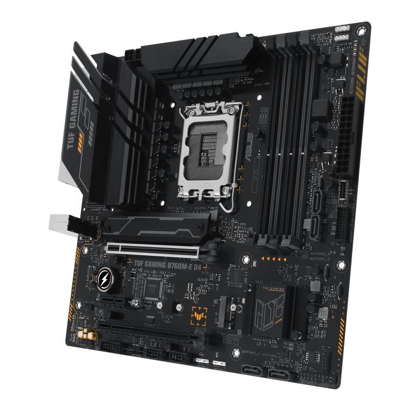 ASUS MB Sc LGA1700 TUF GAMING B760M-E D4,  Intel B760,  4xDDR4,  1xDP,  1xHDMI,  mATX2 