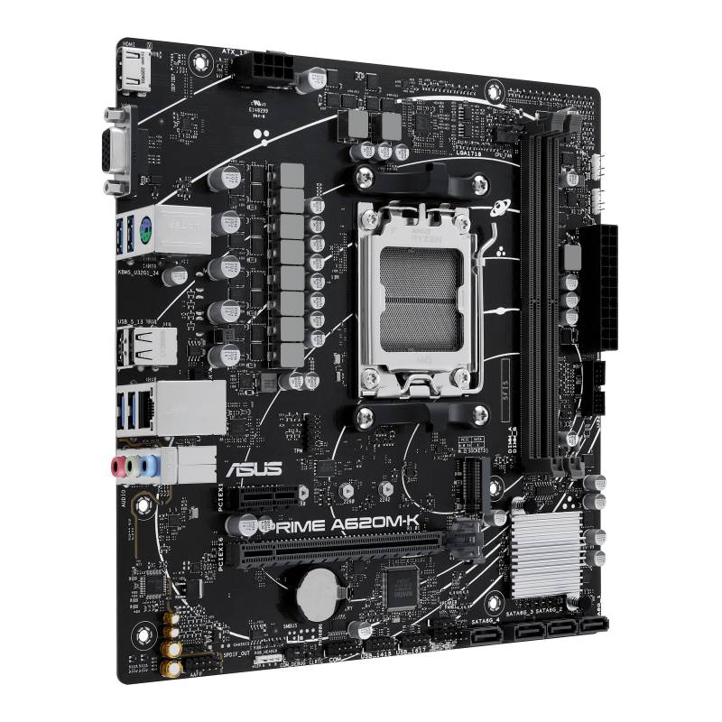 ASUS MB Sc AM5 PRIME A620M-K,  AMD A620,  2xDDR5,  1xHDMI,  1xVGA,  mATX2 