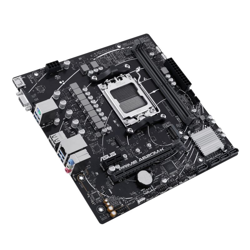 ASUS MB Sc AM5 PRIME A620M-K,  AMD A620,  2xDDR5,  1xHDMI,  1xVGA,  mATX3 