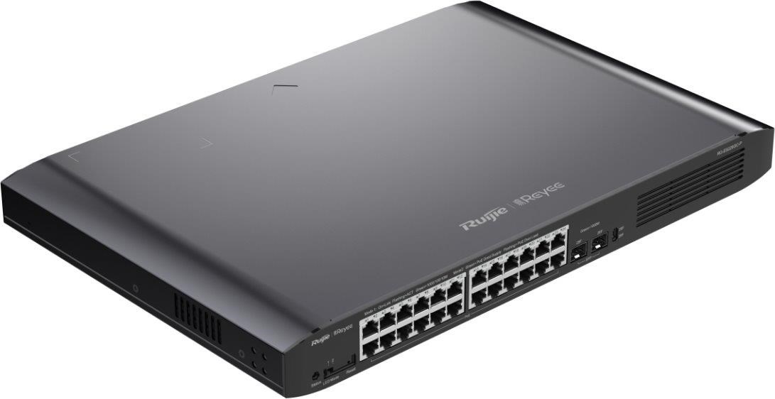Reyee RG-ES226GC-P Smart mananged PoE switch,  24x PoE,  2x SFP0 