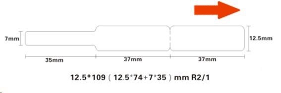 Niimbot štítky na kabely RXL 12, 5x109mm 65ks White pro D11 a D1103 