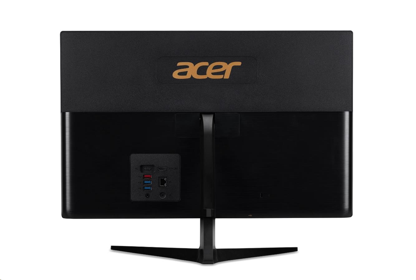 ACER PC AiO Aspire C22-1700,  i3-1215U, 21.5”FHD, 4GB, 256GB M2 SSD, Iris Xe, W11PRO, black0 