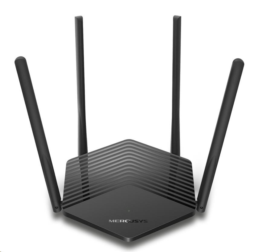 MERCUSYS MR60X WiFi6 router (AX1500, 2, 4GHz/ 5GHz, 2xGbELAN, 1xGbEWAN)0 
