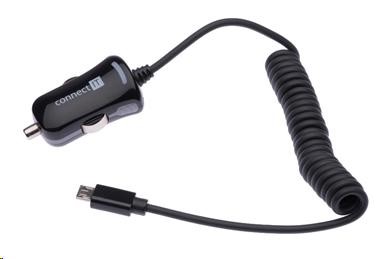 CONNECT IT USB nabíječka do auta s microUSB kabelem (5V/ 2, 1A)0 