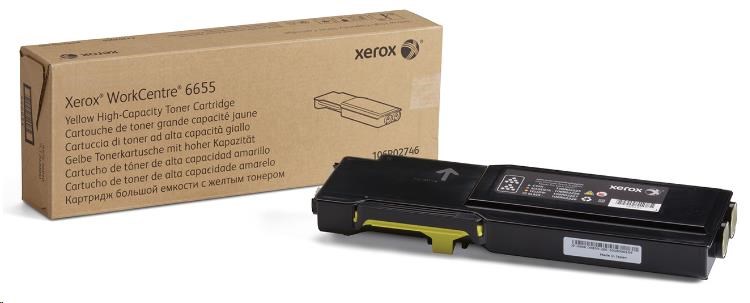 Xerox toner pre WorkCentre 6655 vysokokapacitná žltá kazeta (7500str,  žltá)0 