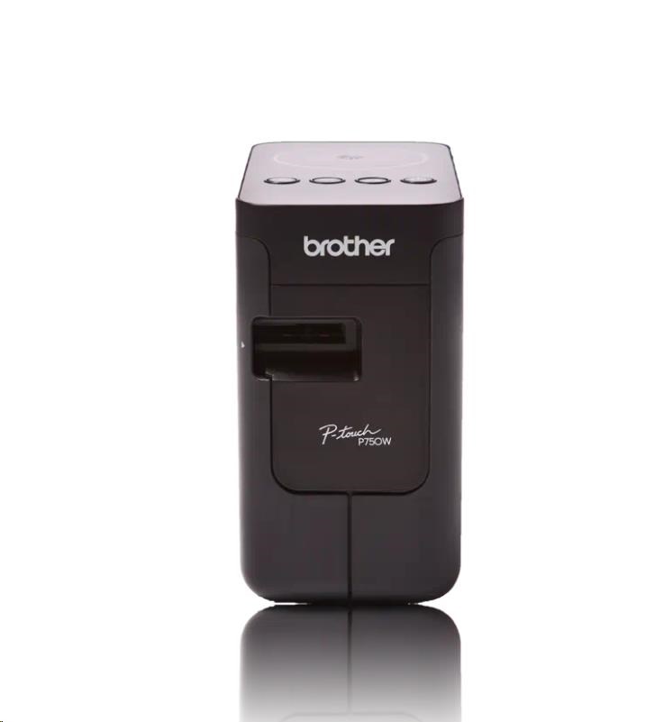 Tlačiareň štítkov BROTHER PT-P750W - 24 mm,  TZe pásky,  WIFI,  profesionálna tlačiareň štítkov pre PC0 