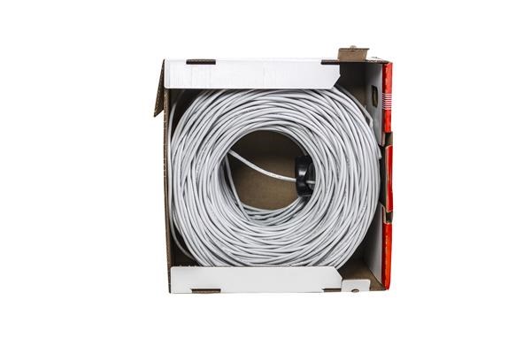 FTP kabel LYNX REELEX AIR,  Cat5E,  drát,  PVC,  Eca,  šedý,  305m4 