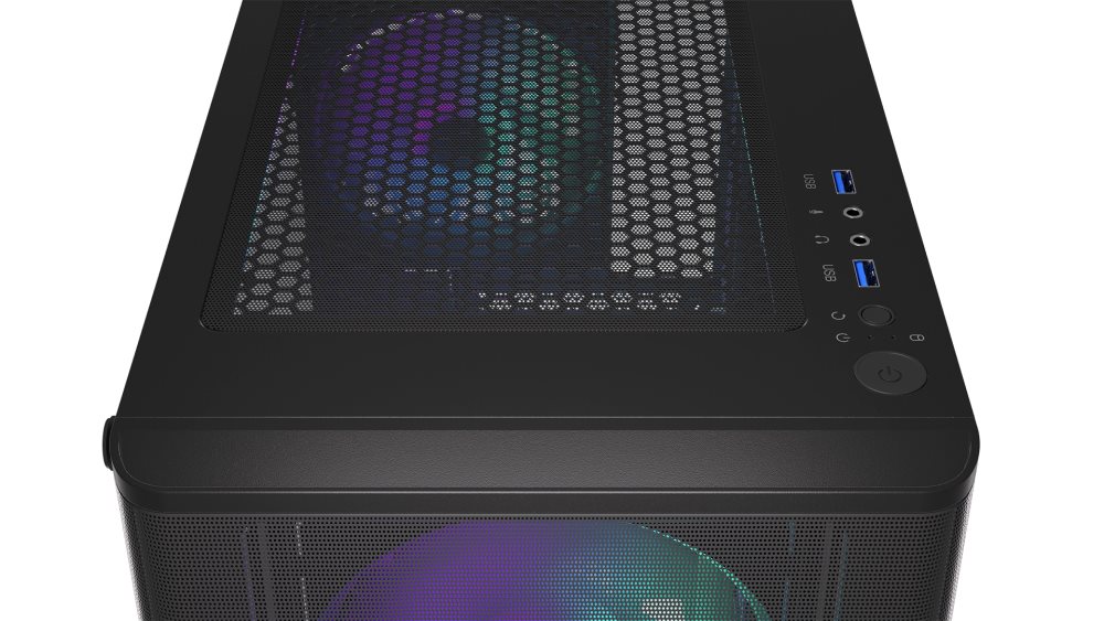 ENDORFY Case Ventum 200 ARGB,  Průhledná bočnice,  ATX,  4x120mm ARGB Fan,  černá7 