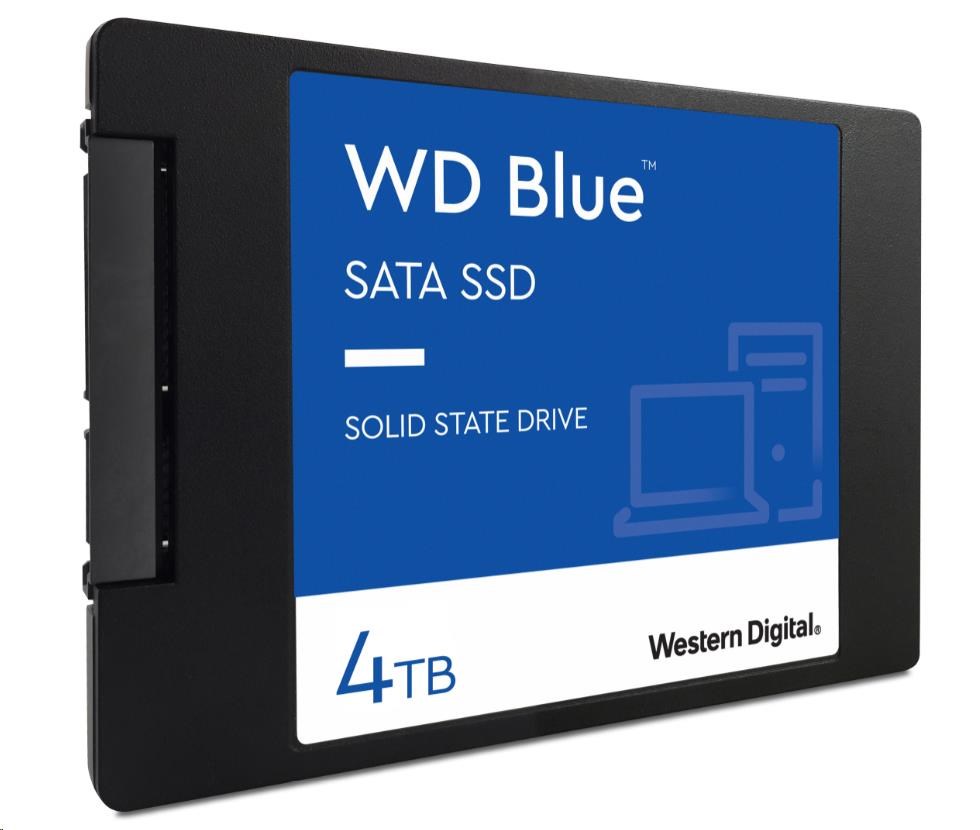WD BLUE SSD 3D NAND WDS400T3B0A 4TB SATA/ 600,  (R:560,  W:530MB/ s),  2.5