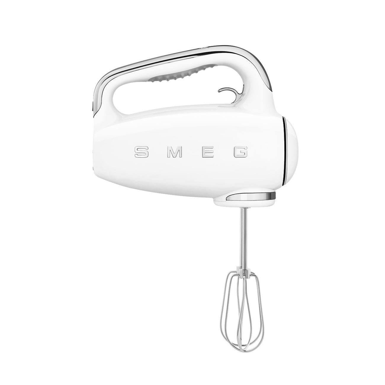 Smeg HMF01WHEU ruční mixér, 250 W, 9 programů, časovač, turbo, elektronický tempomat, bílý0 