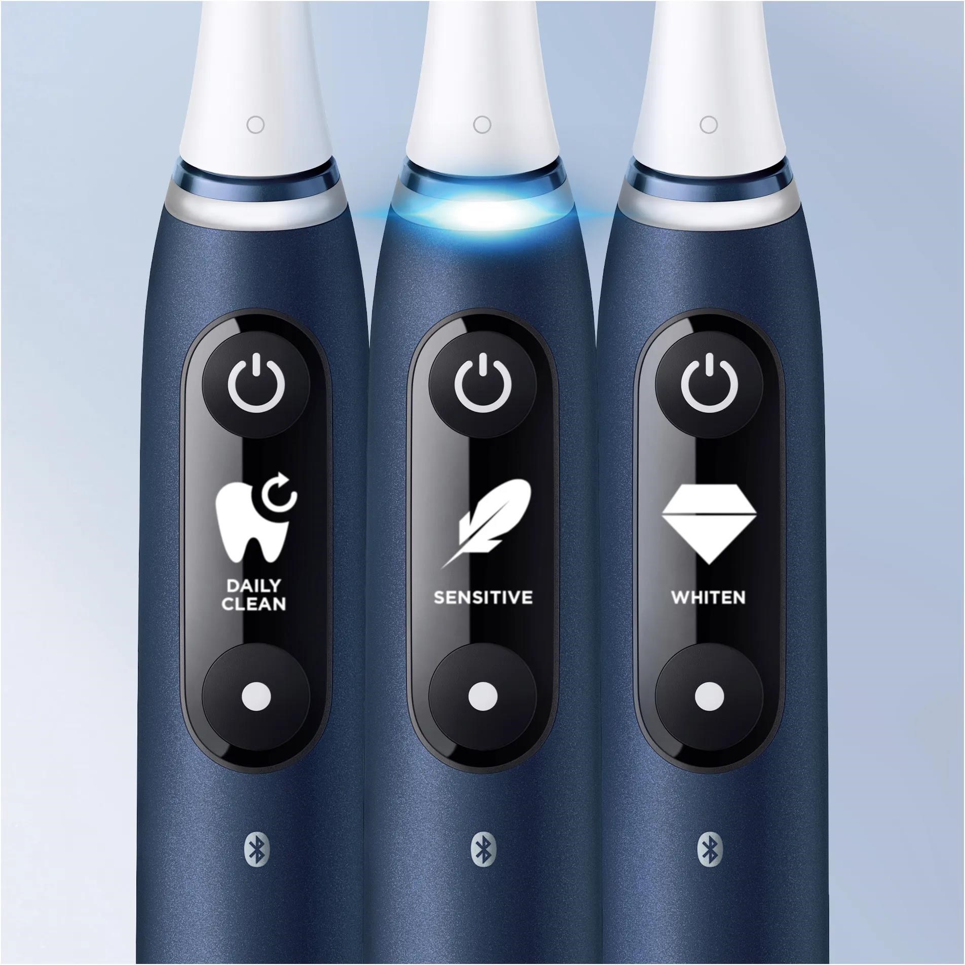 Oral-B iO Series 7 Sapphire elektrický zubní kartáček,  5 režimů,  cestovní pouzdro,  rychlonabíjecí stanice4 