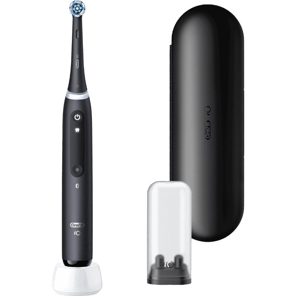 Oral-B iO Series 5 Matt Black elektrický zubní kartáček,  magnetický,  5 režimů,  tlakový senzor,  AI,  pouzdro1 