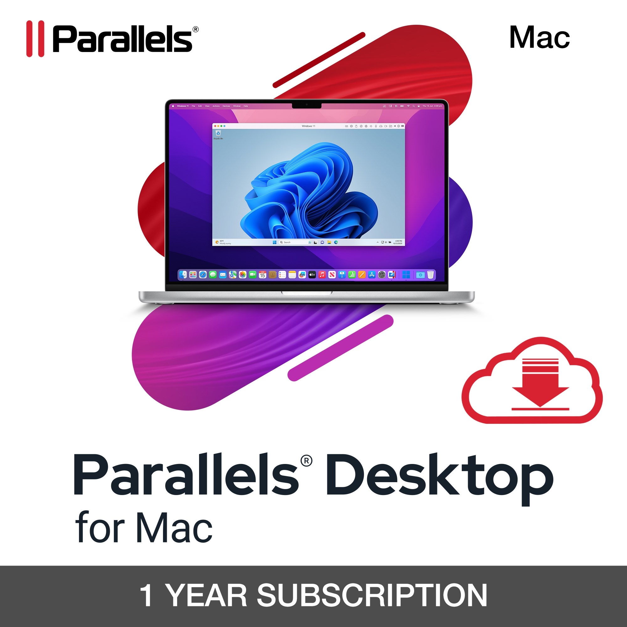 Parallels Desktop Subscription 1 Year,  EN/ FR/ DE/ IT/ ES/ PL/ CZ/ PT0 