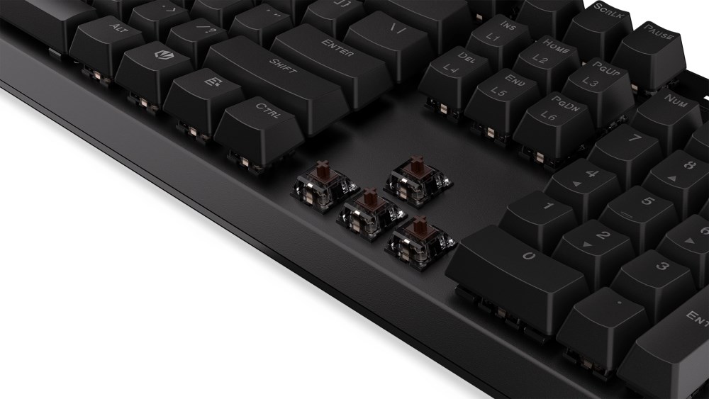 Endorfy herní klávesnice Thock Brown /  drátová /  brown switch /  mechanická /  CZ layout /  černá RGB2 