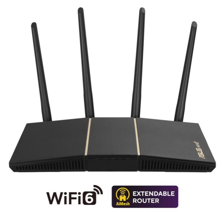 ASUS RT-AX57 (AX3000) WiFi 6 Extendable Router,  AiMesh0 