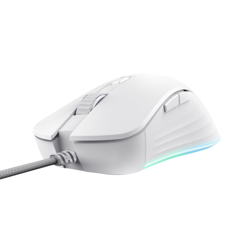 TRUST herní myš GXT 924W YBAR+ Gaming Mouse,  optická,  USB,  bílá0 