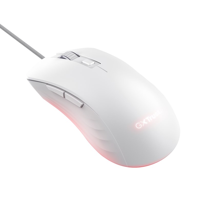 TRUST herní myš GXT 924W YBAR+ Gaming Mouse,  optická,  USB,  bílá1 