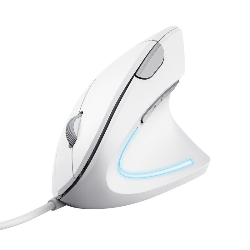 TRUST vertikální myš Verto ergonomická myš,  USB,  bílá0 