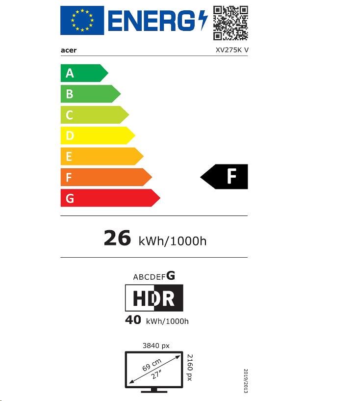 ACER LCD Nitro XV275KVymipruzx, 69cm (27