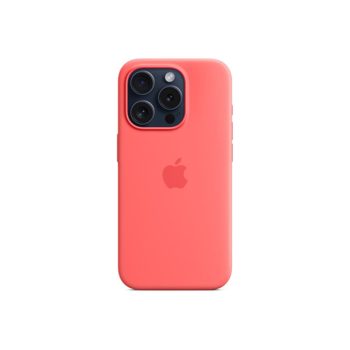 APPLE iPhone 15 Pro Silicone Case with MagSafe - Guava0 