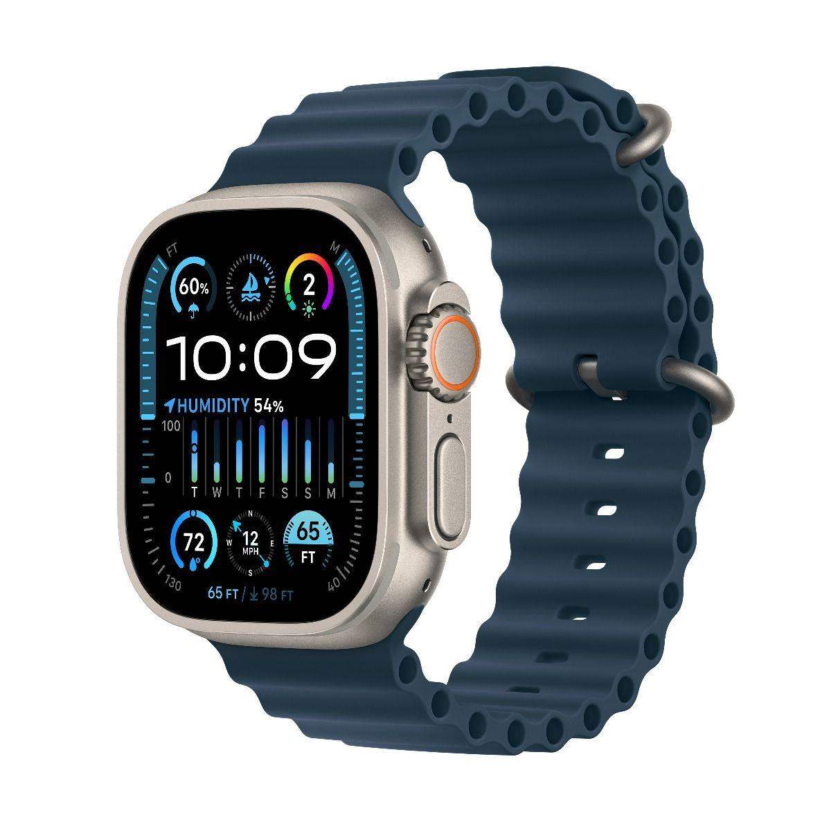 APPLE Watch Ultra 2 GPS + Cellular,  49mm Titanium Case with Blue Ocean Band0 