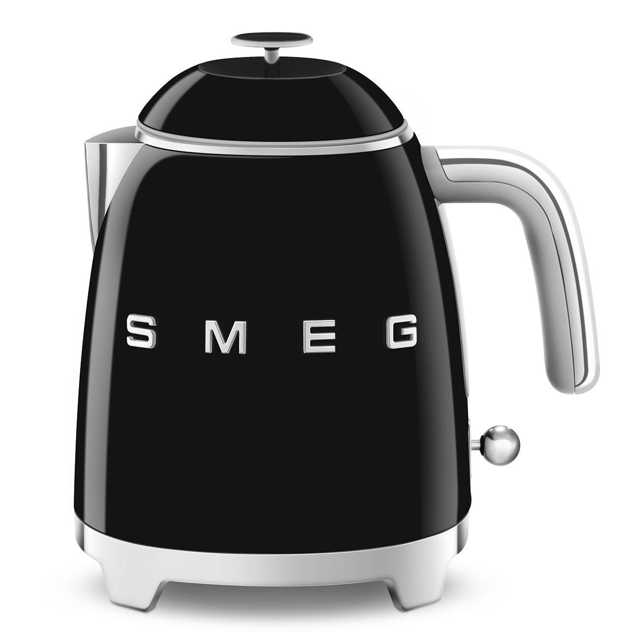 Smeg KLF05BLEU mini rychlovarná konvice, 0, 8 l  3 šálky, 1400 W, styl 50. let, černá0 