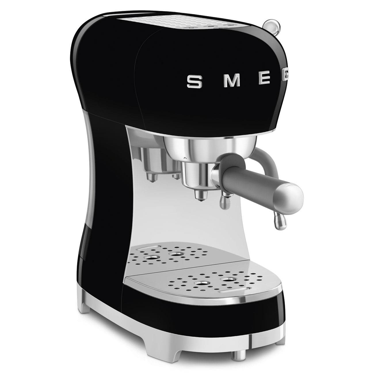 Smeg ECF02BLEU kávovar na espresso,  pákový,  1350 W,  15 bar,  termoblok,  pasivní ohřívač šálků,  černý1 