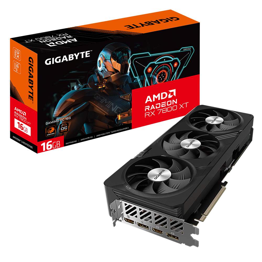 GIGABYTE VGA AMD Radeon RX 7800 XT GAMING OC 16G,  16G GDDR6,  2xDP,  2xHDMI2 