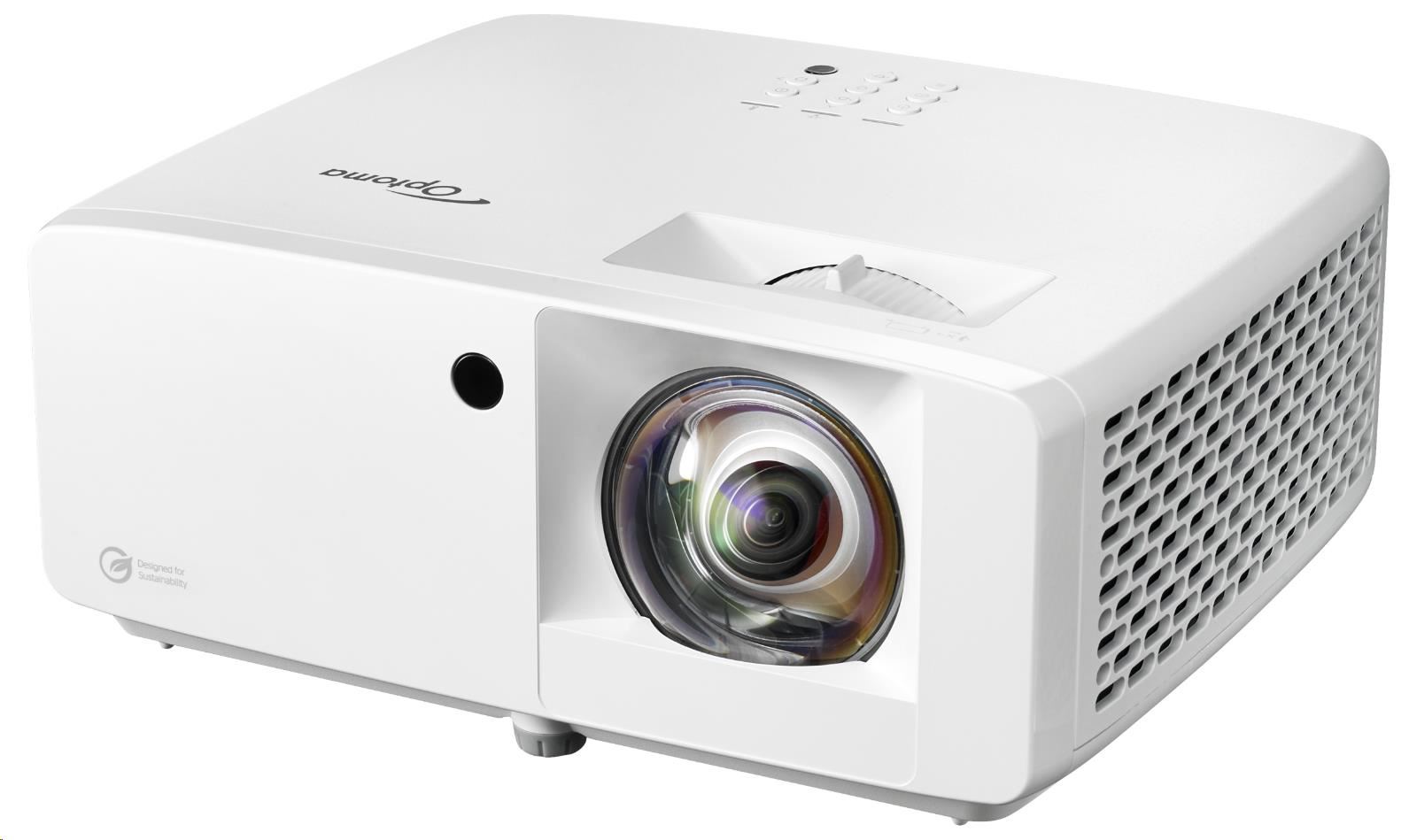 Optoma projektor UHZ35ST (DLP, Laser, UHD, 3500 ANSI, 2xHDMI, RS232, RJ45, USB-A power, repro 1x15W)2 