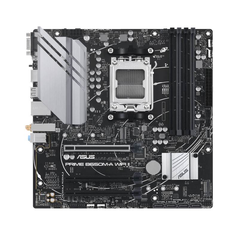 ASUS MB Sc AM5 PRIME B650M-A WIFI II,  AMD B650,  4xDDR5,  1xDP,  1xHDMI,  1xVGA,  WI-FI,  mATX1 