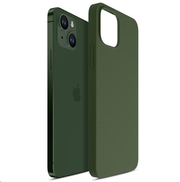 3mk ochranný kryt Hardy Silicone MagCase pro Apple iPhone 15,  Alphine Green0 